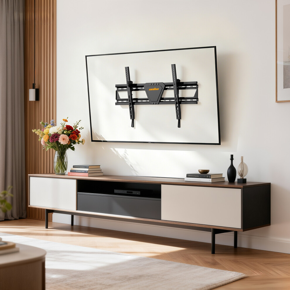 Wall Mount Tv Bracket For 30"-75" Lcd Led Tvs Black 7427274640856