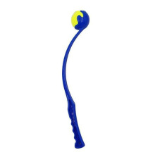 Tennisbollkastare för hundar, interaktiva hundleksaker med ergonomiskt handtag