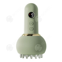 Aparat de masaj electric INN 10x11.5cm, dispozitiv de masaj, instrument de relaxare, tavă de masaj portabilă, verde, compresă v