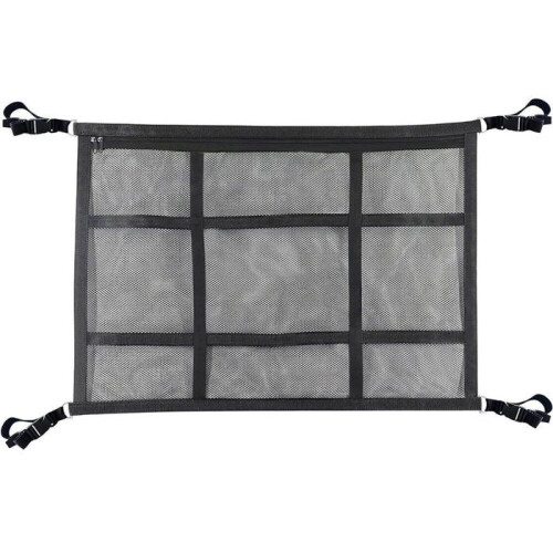 Bilnät - DEMA - Dubbelt lager - Stor kapacitet - Vikbart - 90x65 cm - Slitstark polyester