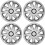 Hjulkapslar - komplett set med 4 delar - NRM Kando - silver - 15" 1