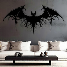 Bat Iron Wall Decor - Gothic Metal Wall Decor, Halloween Decoration - 32*15cm