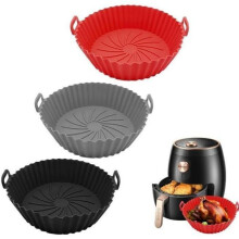 Matră de silicon - Accesoriu pentru friteuză cu aer - 3 bucăți - Reutilizabilă - Se poate spăla în mașina de spălat vase - R