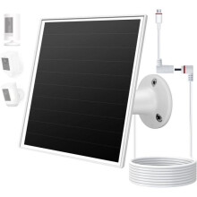 5W vonkajšia solárna nabíjačka IP65 - kompatibilná s Micro USB/USB-C - pre bezpečnostné kamery - 3m kábel - napájanie 5V DC