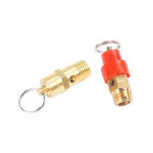 2 st 1/4" BSP säkerhetsventil luftkompressor tryckdetektor 145PSI 10BAR mässing