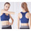 Γυναικείο Αθλητικό Σουτιέν με Επένδυση Racerback - Mesh - Μπλε - Fitness - Τρέξιμο Μπλ 4