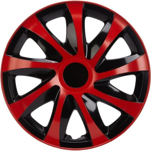 DRACO CS svartröda 14" navkapslar, 4-pack 1