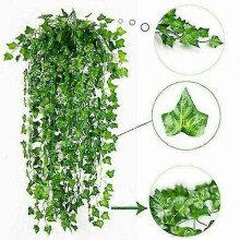 Artificial Hanging Plant Fake Vine Ivy Leaf Greenery Garland Party Wedding Decor