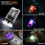Μίνι φακός EDC, 900 lumens, UV + κόκκινο + μπλε φως, διαφανής 4