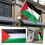 Gestickte Flagge des Landes Palästina, Polyestergewebe, 90 x 150 cm 2