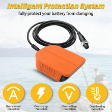 Fishing Reel Battery Adapter for 20V 60V Battery Fishing Reel