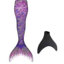 Kids Wear-Resistant Mermaid Tail for Swimming, Monofin Included-