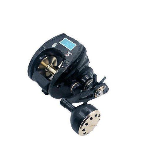 (Left) Water drop fishing reel, 5000 spool, cold light display, solar powered, suitable for multiple fishing methods 1