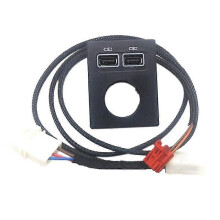 Car Front Usb Charger Cigarette Lighter Storage Box Usb Adapter