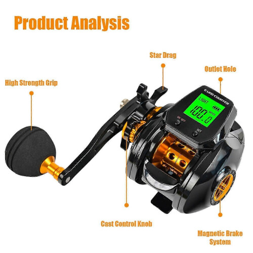 Digital Baitcasting Reel with 0-12 Variable Speed for Precision Fishing Tackle 2