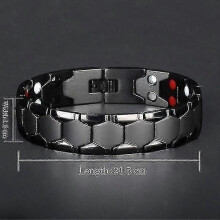 Titanium Magnetic Stainless Steel Bracelet Men's Therapy Bracelet-mxbc Tw