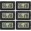 Termometru-higrometru digital - YYV - Pachet de 6 - Negru - Wireless - LCD 2