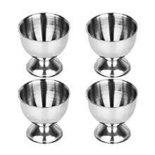 4pcs Stainless Steel Spring Wire Tray, Boiled Egg Holder, Storage Holder, Metal Egg Cup, Spiral Spr Hy Tw