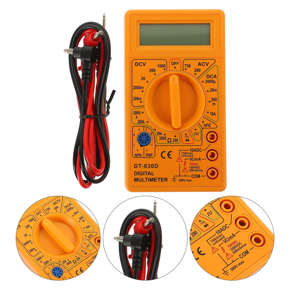Dt-830D Digital Multimeter With Buzzer, Yellow 9104899426277