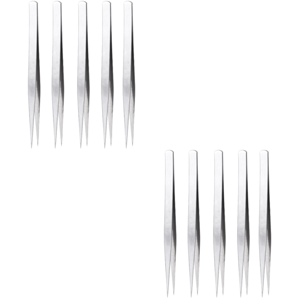 Pointed Tip Tweezers Stainless Steel 20 PC