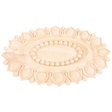 FRCOLOR wood appliques unpainted khaki 7.8x5.9 in
