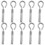 Stainless Steel Eyebolt Anchor Hooks 10pcs 1