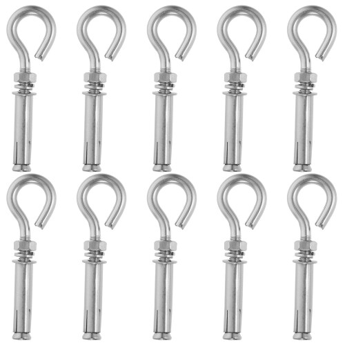 Stainless Steel Eyebolt Anchor Hooks 10pcs