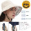 Solhatt - Vändbar - Bred brätte - UV-skydd - Vikbar - Beige 4