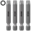 4-pakning 8-punkts edderkoppbits, 2" 1