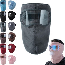 Vinterfleece-briller med ansigtsmaske og HD-linser