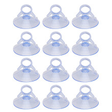 12 ventuze din sticlă transparentă de 45 mm