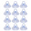 12pcs 45mm Clear Glass Suction Cups 1