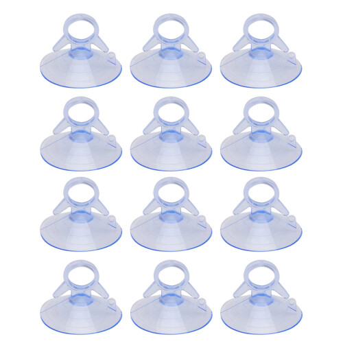 12pcs 45mm Clear Glass Suction Cups