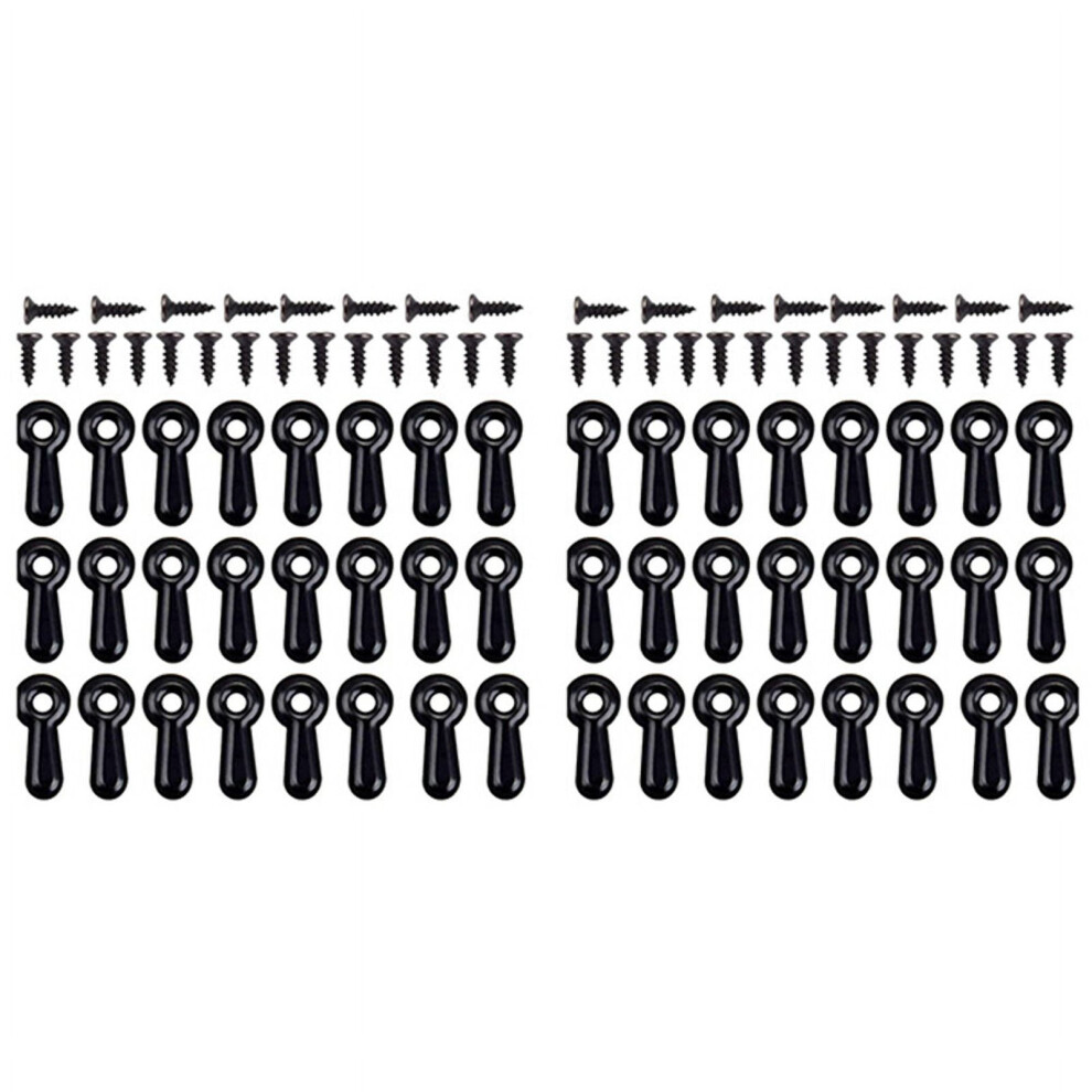 Picture Frame Turn Button Fasteners Black Iron 200 Pcs 9104899429117