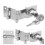 Keyed Cabinet Lock Set – Zinc Alloy, Silver 1