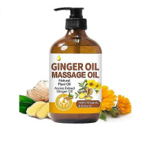 Ginger Oil,Ginger Massage Oil for Lymphatic Drainage,Natural Body Oil for Skin,Arnica Oil,Sore Muslce Massage Oil,Spa Ginger Oi