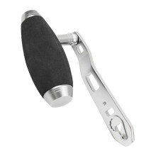 (Black gun color) Aluminum Alloys Fishing Reel Handle Power Handle Knob Grip Replacement Assembly Part Baitcasting Fishing Reel Handle  black blue