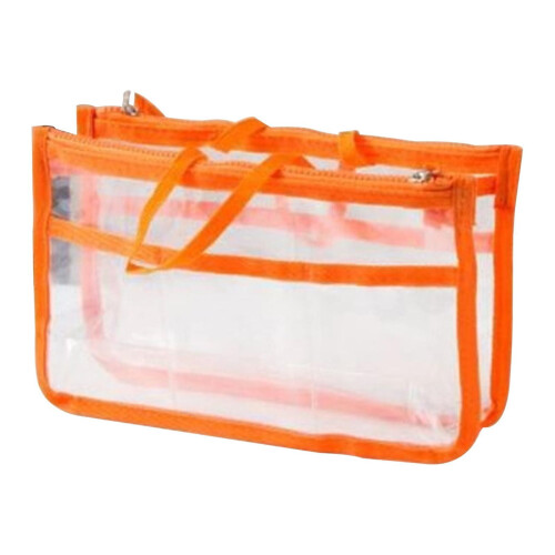Διαφανής τσάντα μακιγιάζ PVC 28x17x10cm 1