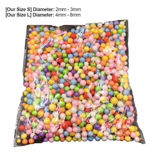 Bolinhas de espuma de poliestireno roxas, leves, para enchimento de presentes, 100g 2