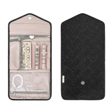 Travel Jewelry Organizer Roll for Women ,large Foldable Jewelry Case for Necklaces, Earrings, Rings And Bracelets Tw