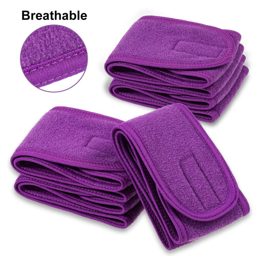 Spa-huvudband i frotté, 4-pack 2