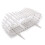 Hvide plastik havehegnspaneler 12 stk. 5