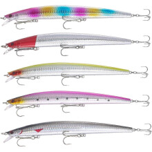 bait set, bait, sea bait, fishing lure, floating surface bait with triangle hooks, bait set for trout, bass, pike fishing