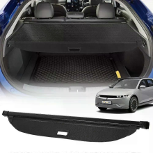 Cubierta retráctil de fibra de carbono para la baca del maletero, cortina de protección de carga, compatible con Hyundai ioniq 5 2022-2025.