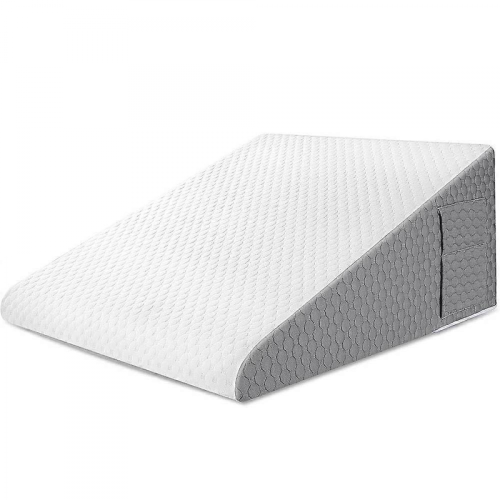 Wedge Pillow for Sleeping Acid Reflux After Surgery Triangle Elevated Pillow for Bedside Dormitory Office Air Layer Memory Foam