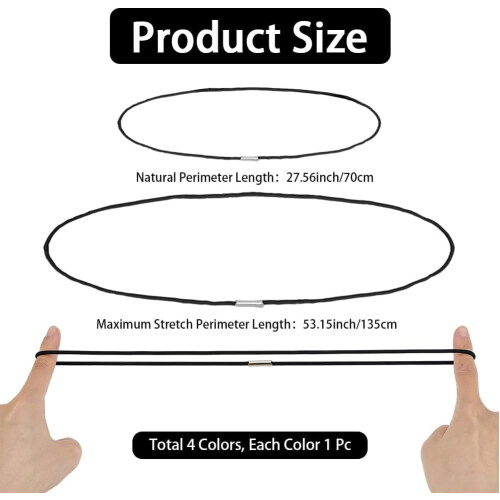 Élastiques pour poubelle, support élastique durable, lot de 4 1