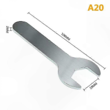 (19*108*2mm）Ultra-Thin Open End Wrench for Small Spaces and Bathroom Fixtures Single Head Design