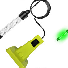 (F) Permanent Plastic Impermeable LED Fish Light for Underwater Use Easy Installation for Fishing and Marinepark Energy Saving Multicolor