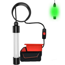 (B) Permanent Plastic Impermeable LED Fish Light for Underwater Use Easy Installation for Fishing and Marinepark Energy Saving Multicolor
