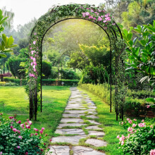 Metal Garden Arch Arbor Trellis for Climbing Plant